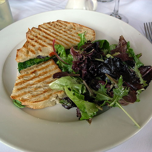 Grilled vegetable sandwich at Lineage