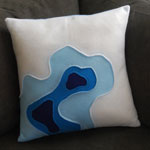 Topography in Blue by Diffraction Fiber on Etsy