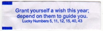 Grant yourself a wish this year; depend on them to guide you.