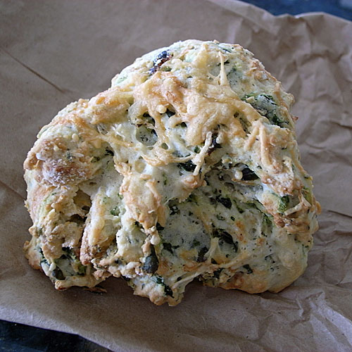 Spinach parmesean scone from The Biscuit
