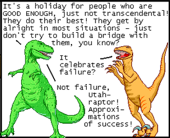 Dinosaur comics approximates pi day