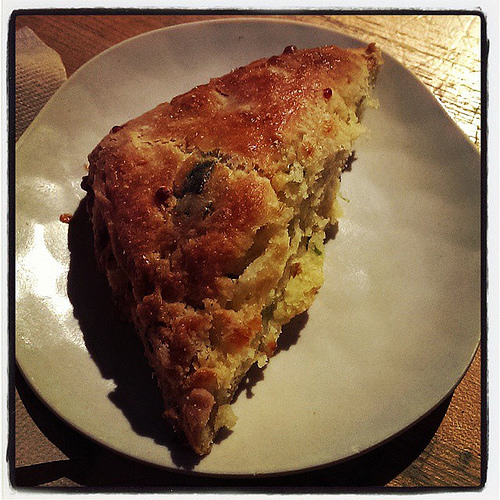 Savory scone at Flour Bakery Fort Point